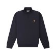 Heren Sweaters Carhartt WIP HALF ZIP AMERICAN SCRIPT SWEAT.DEEP NIGHT. Direct leverbaar uit de webshop van www.vipshop.nl/.