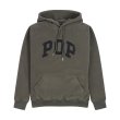 Heren Sweaters Pop Trading Company ARC HOODED SWEAT.DUFFEL GREEN. Direct leverbaar uit de webshop van www.vipshop.nl/.