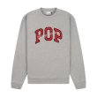 Heren Sweaters Pop Trading Company ARCH CREWNECK SWE.LIGHT GREY HEATH. Direct leverbaar uit de webshop van www.vipshop.nl/.