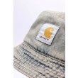 Heren Petten Carhartt WIP TIGAN BUCKET HAT.BLUE / LEATHER,. Direct leverbaar uit de webshop van www.vipshop.nl/.